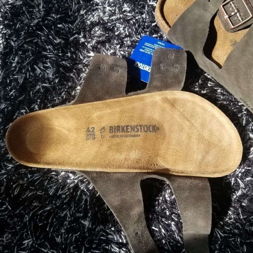 Birkenstocks arizona  suede leather mocha Size 42 regular wide - Picture 8 of 10